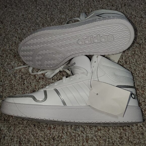 Adidas neo Hoops 20 Mid Men's Basketball Shoes White US Size 10 - Picture 7 of 9